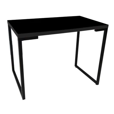 Mesa Para Computador Escrivaninha Industrial Porto 90cm Preto - D´rossi