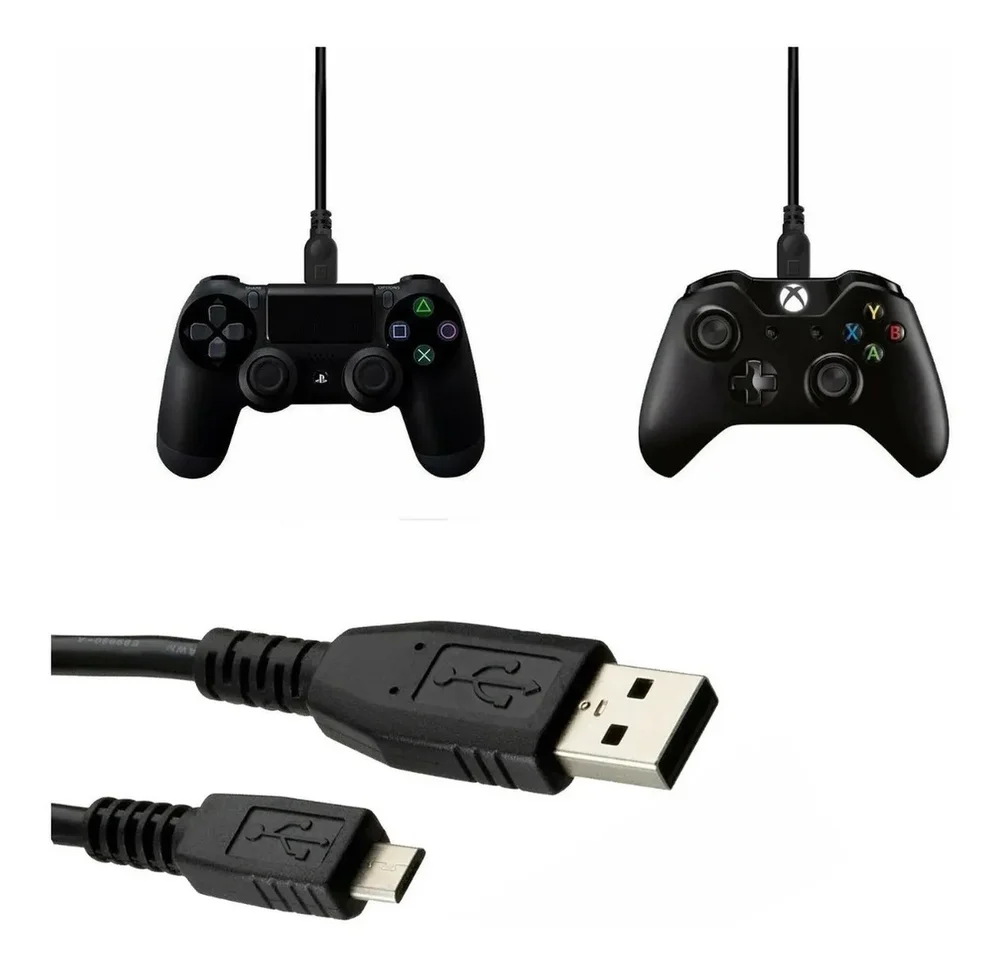 Cabo Para Recarregar Controle Para Ps4 Dualshock 4 E XBOX One Micro Usb Cabo Para Recarregar Controle Para Ps4 Dualshock 4 E XBOX One Micro Usb