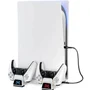 Carregador Base Cooler Controle Video Game Ps5 Cor Branco