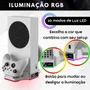 Multifuncional Luz LED Cooler Carregador Para XBOX Series S Cor:branco