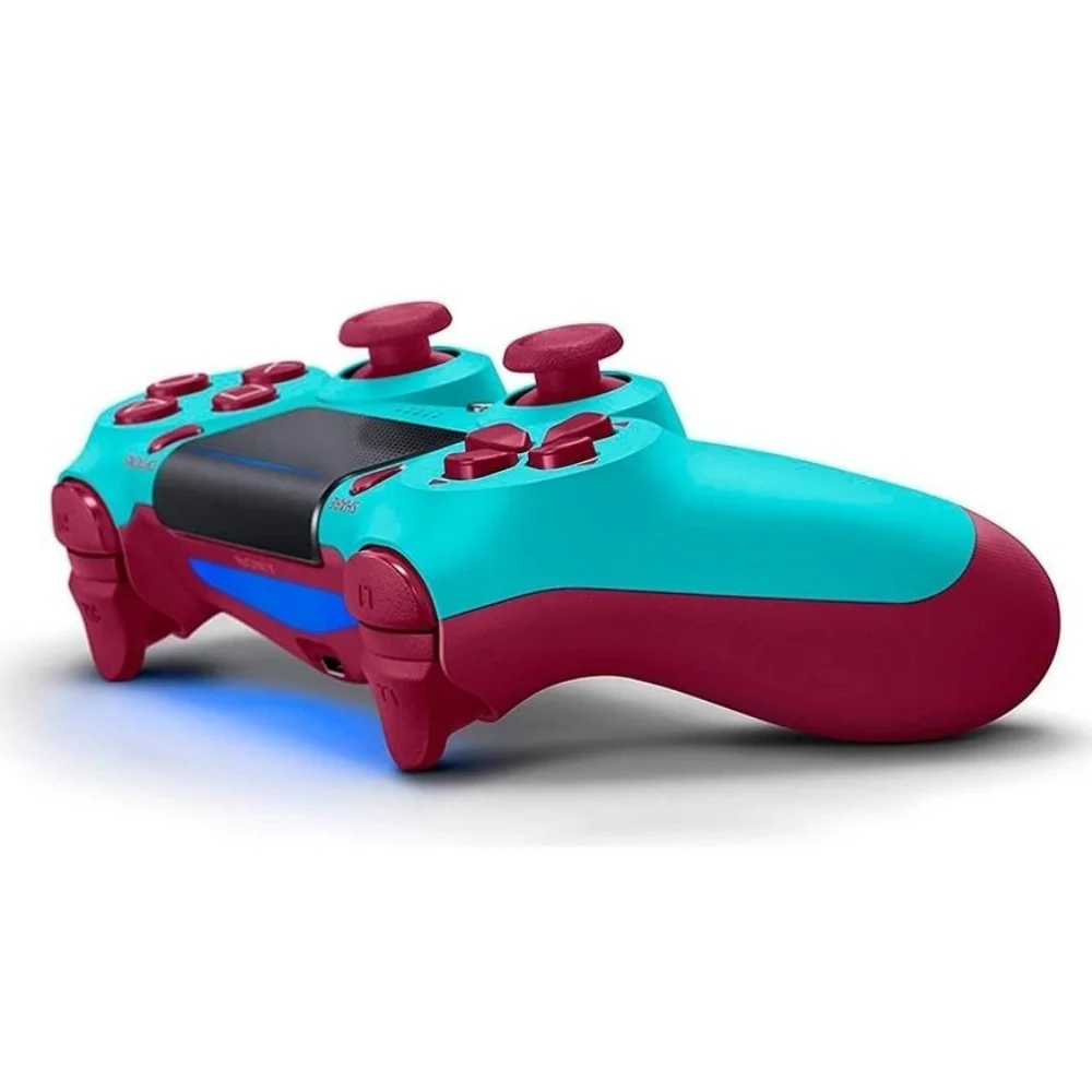 Controle Preto Sem Fio Compátivel Com Ps4 Cor Berry Blue - Oem