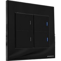 Interruptor Inteligente 4x4 Com 4 Teclas Fisicas Zigbee Novadigital Nfzb-4-b