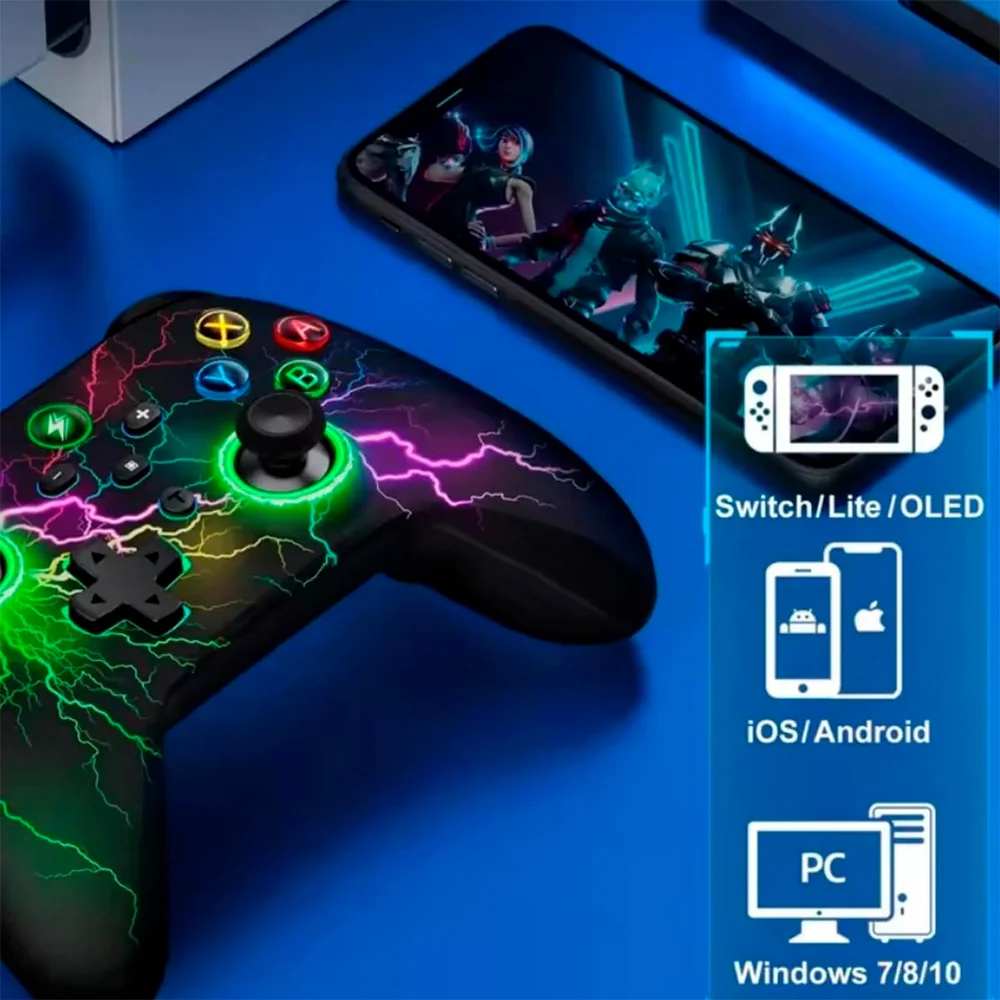 Controle Para Switch/android/ios/pc 9 Cores Knup Gm032