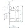 Fechadura Externa Aço Inox Mi610 St2 R242 55mm Roseta Cromada Linea Inoxvita Papaiz
