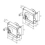 Fechadura De Sobrepor Concept Aço 525-100 Preta 100mm Pado