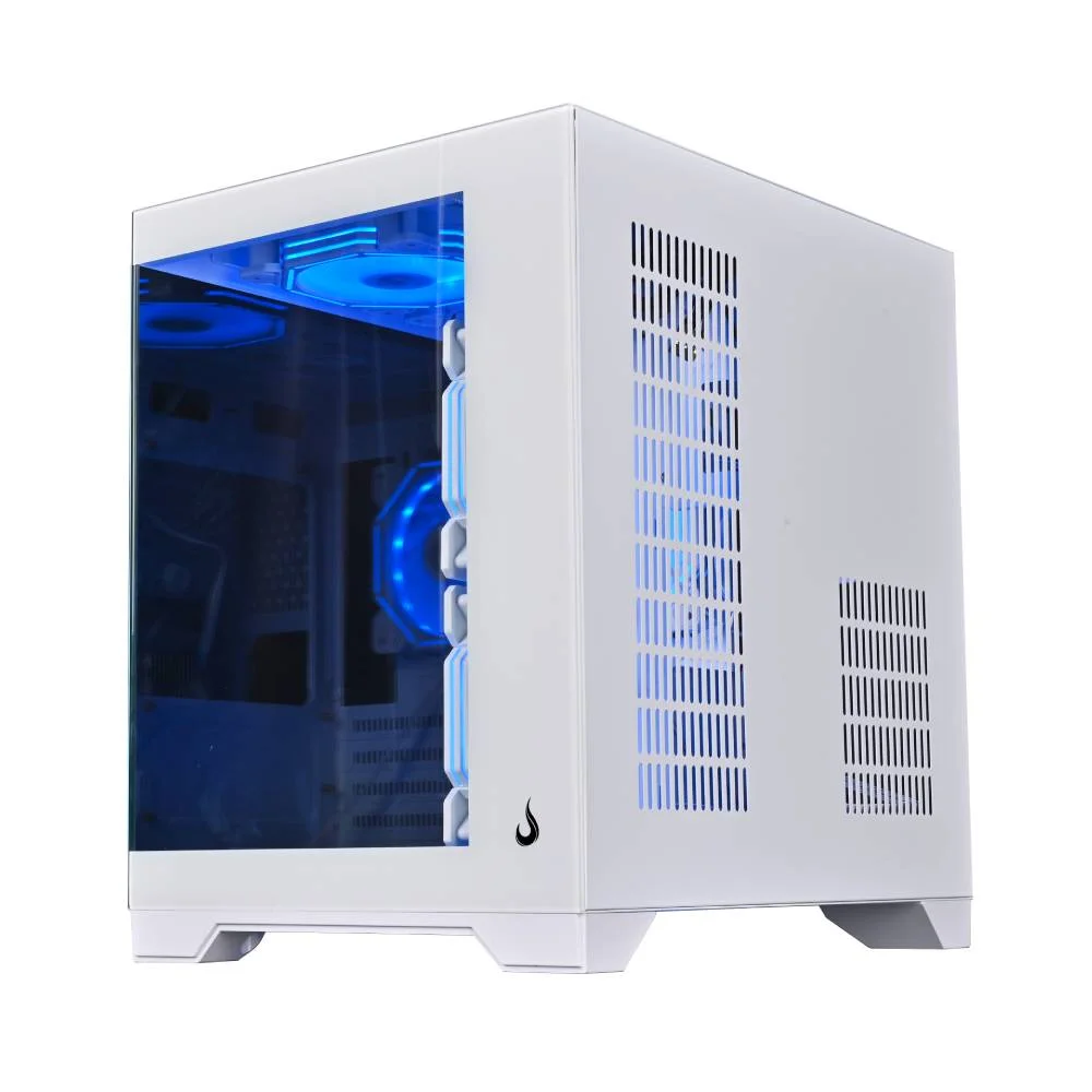 Gabinete Gamer Rise Mode Galaxy Glass M Mini Vidro Temperado USB 3.0 S/ Fans - Branco RM-GA-GGMN-FW Gabinete Gamer Rise Mode Galaxy Glass M Mini Vidro Temperado USB 3.0 S/ Fans - Branco RM-GA-GGMN-FW