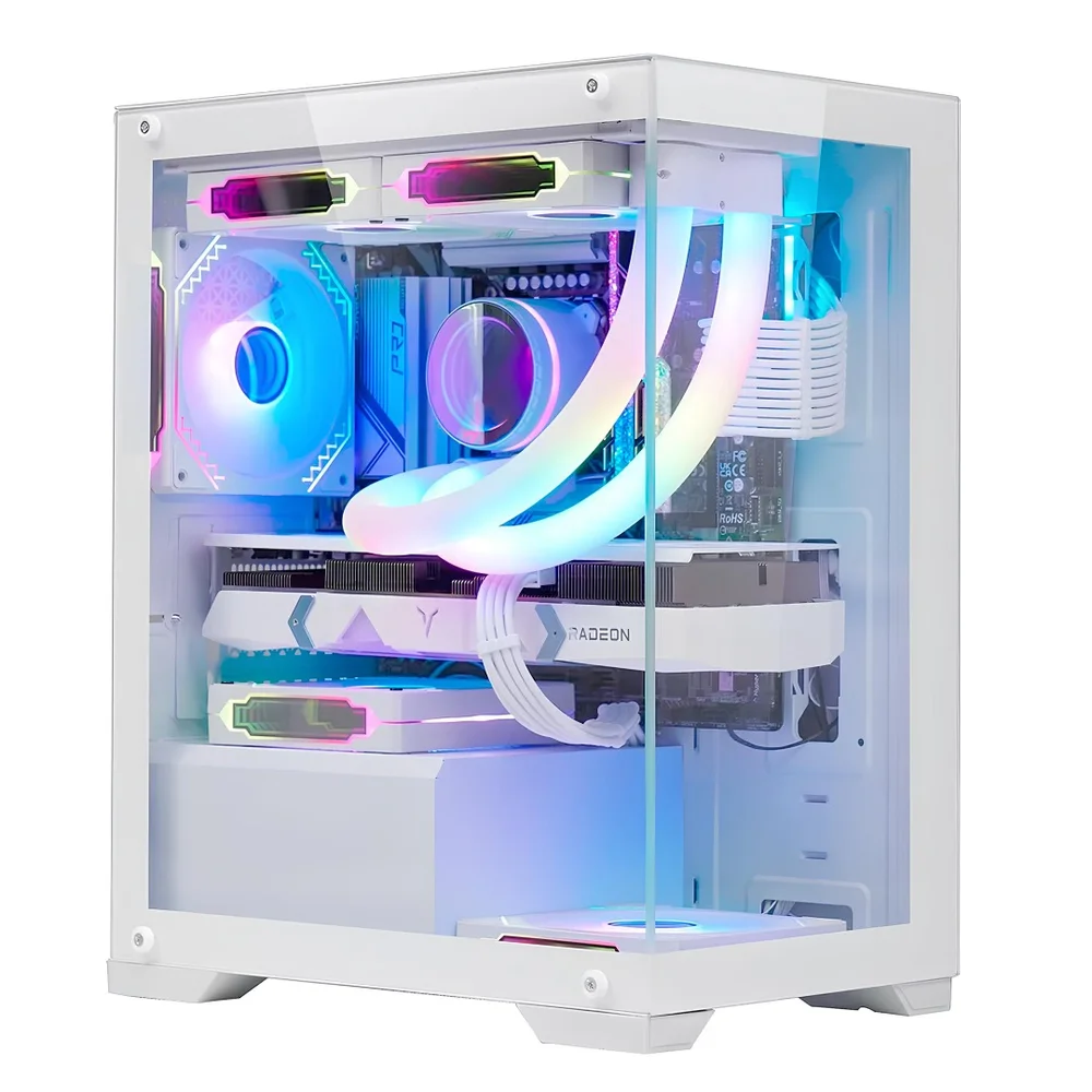 Gabinete Gamer Nebula Mini Metalred M6 Sem Fans Branco Gabinete Gamer Nebula Mini Metalred M6 Sem Fans Branco