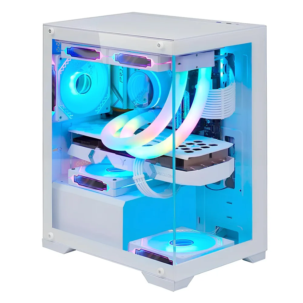 Gabinete Gamer Nebula Mini Metalred M6 Sem Fans Branco Gabinete Gamer Nebula Mini Metalred M6 Sem Fans Branco