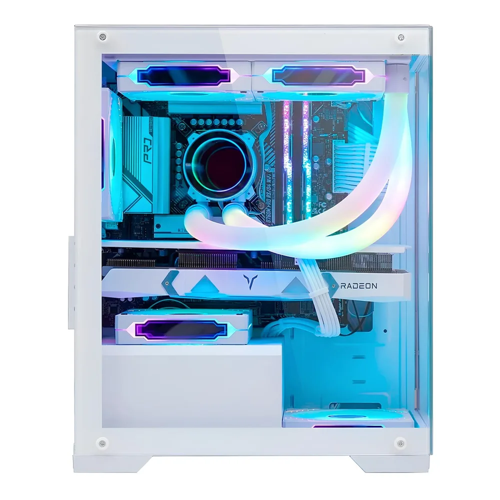 Gabinete Gamer Nebula Mini Metalred M6 Sem Fans Branco Gabinete Gamer Nebula Mini Metalred M6 Sem Fans Branco