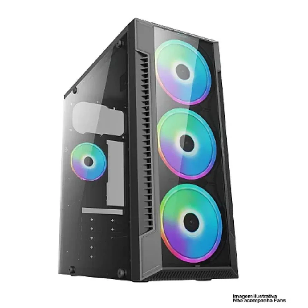 Gabinete Gamer Brasil PC Bpc-c3147 Sem Fonte 3 Fans Gabinete Gamer Brasil PC Bpc-c3147 Sem Fonte 3 Fans