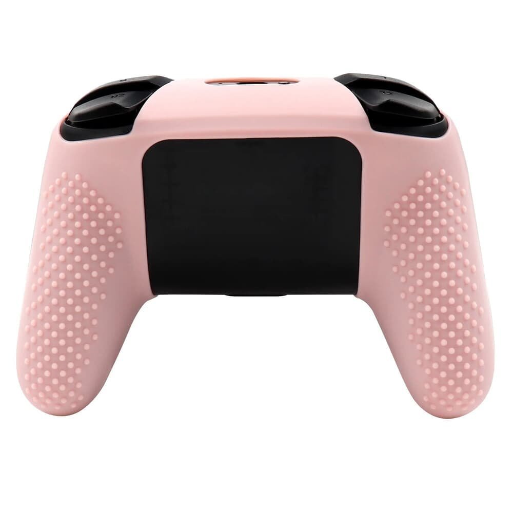 Capa Controle Nintendo Pro Controle Rosa Pastel Silicone Proteção