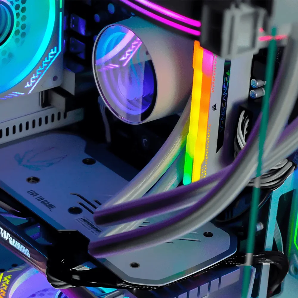 PC Gamer Completo Ryzen 5 5500, RTX 4060, 16gb Ddr4, SSD Nvme 500gb, 600w 80 Plus, Aquapc04-e - view 2