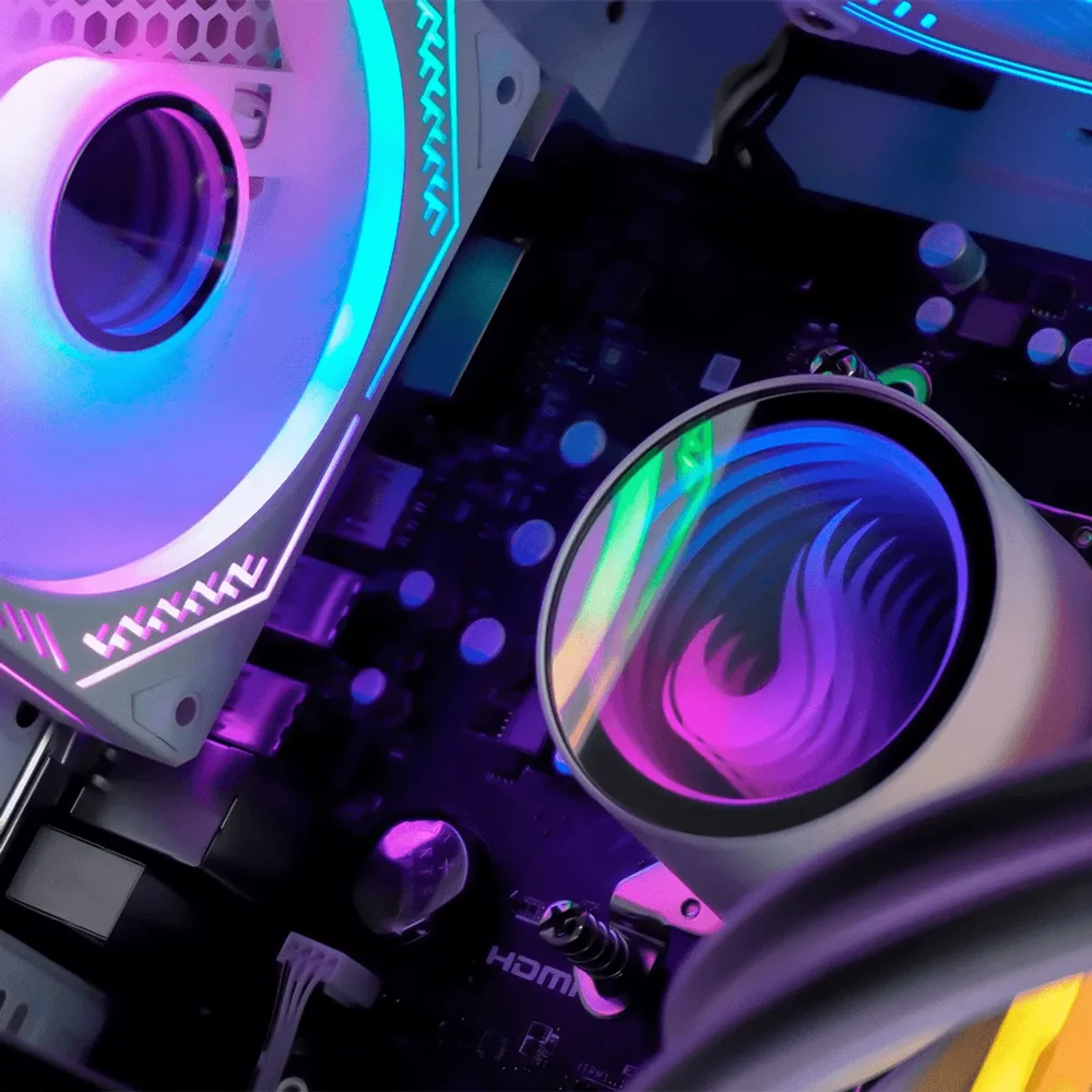 PC Gamer Completo Ryzen 5 5500, RTX 4060, 16gb Ddr4, SSD Nvme 500gb, 600w 80 Plus, Aquapc04-e - view 3