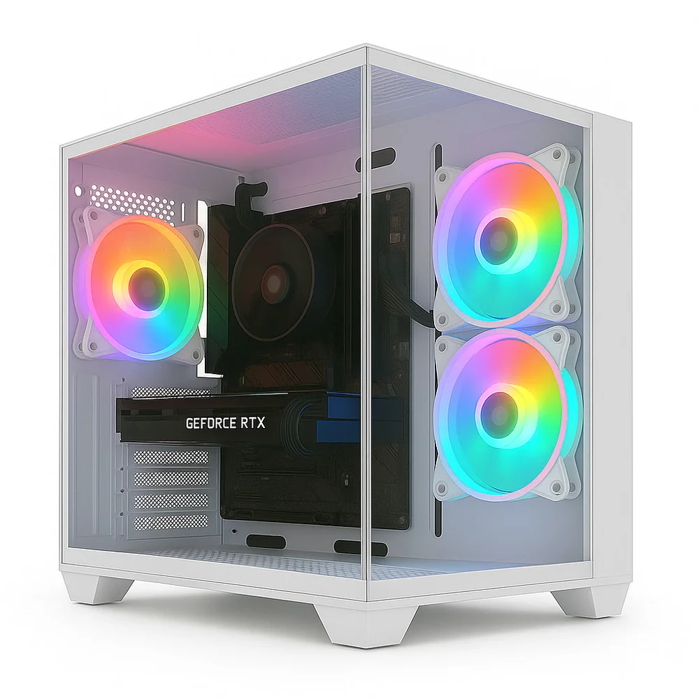 PC Gamer Skill Aquarium, AMD Ryzen 5 5600GT, 16GB , Radeon Vega 7, SSD 512GB M.2, Fonte 500w, Branco SKA051