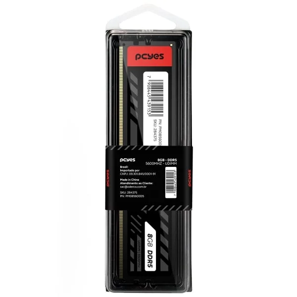 Memoria PCyes Udimm 8GB Ddr5 5600mhz Pm085600d5 Memoria PCyes Udimm 8GB Ddr5 5600mhz Pm085600d5