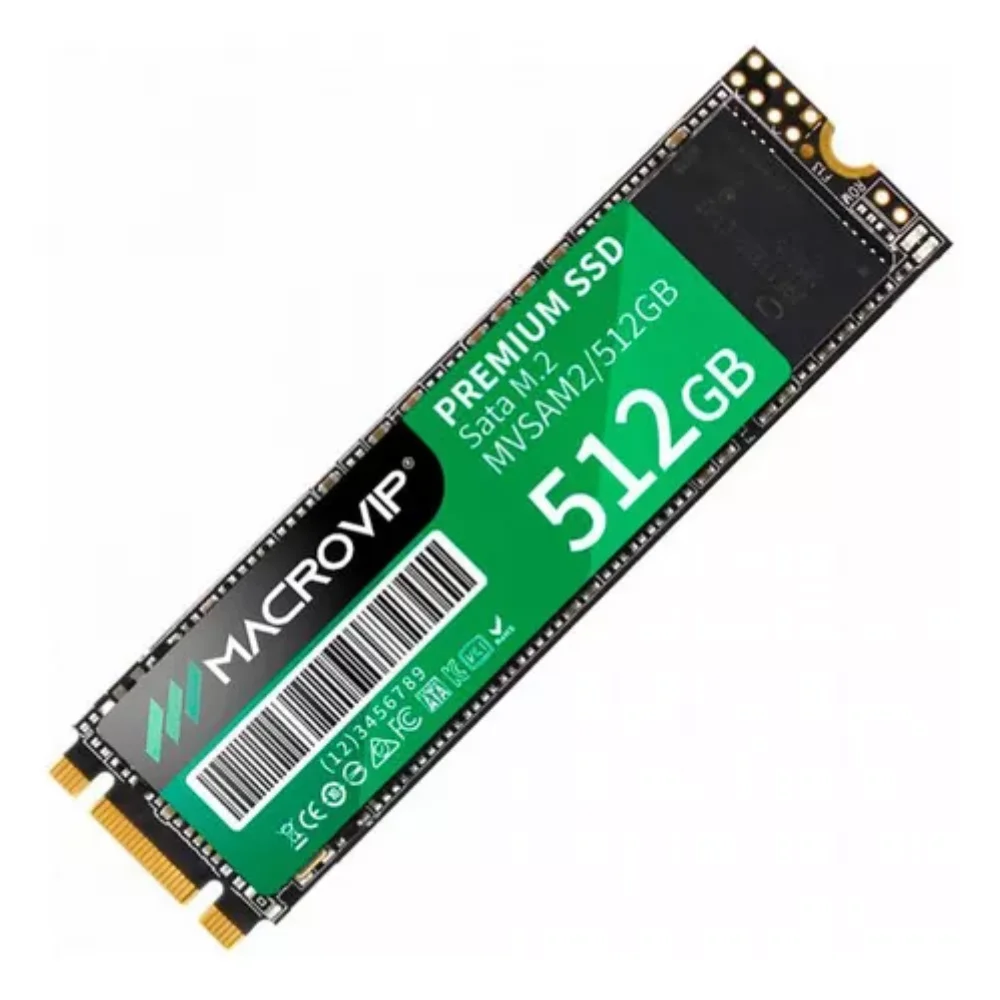 SSD 512gb M.2 Sata 3 500mb/s Leit - 450mb/s Grav Preto - view 3