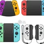 Kit 5 Conectores Grip Para Controle Joy-con Nintendo Switch Preto