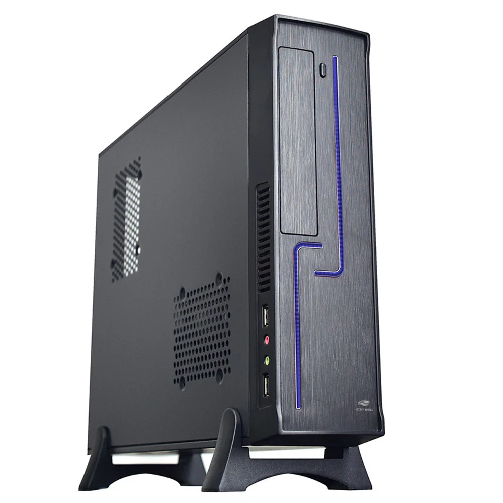Gabinete Horizontal Slim Sff Dt-120bk Com Fonte Sfx 200w Preto C3tech Gabinete Horizontal Slim Sff Dt-120bk Com Fonte Sfx 200w Preto C3tech