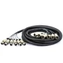 Multicabos Com Conector Xlr 6 Vias Espaguetado Multisom 12 Metros