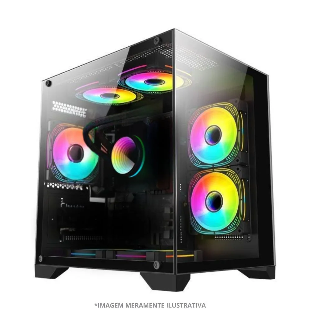 PC Gamer Amd Ryzen 5 5600gt, 16gb Ram, Placa De Video Radeon Vega 7, SSD 480GB, Fonte 550w, Water Cooler + Monitor 23” LED 75hz - view 5