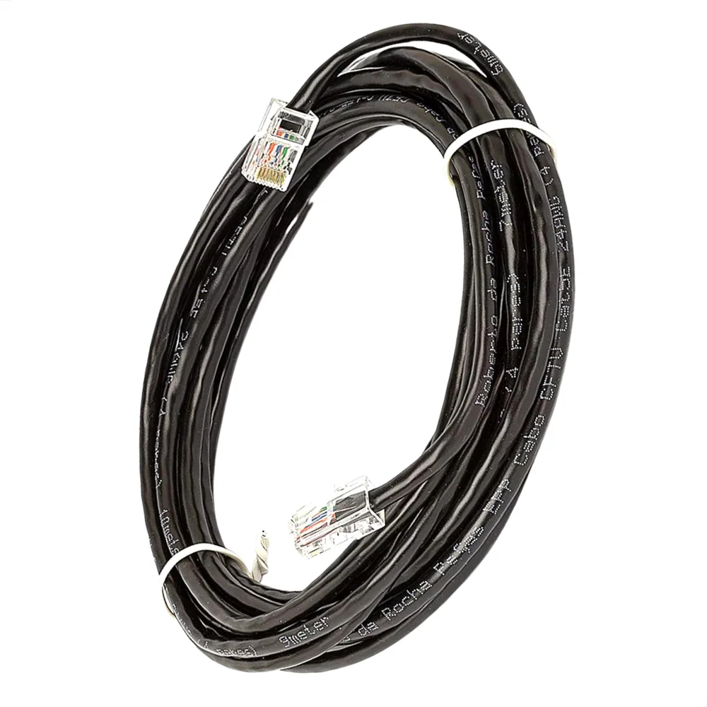 Cabo De Rede Cat5e Montado Preto - 50 Metros