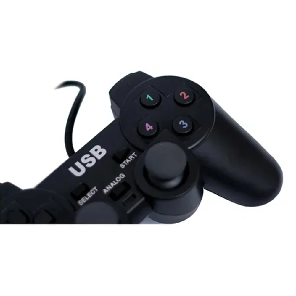 Controle Usb Para PC Com Resposta Rápida E Design Ergonômico!