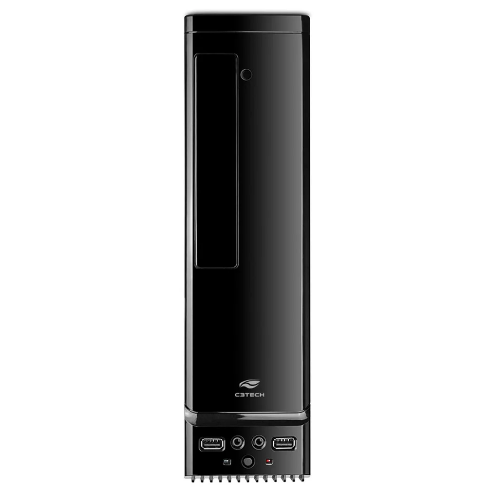 Gabinete C3tech Slimdesk, Fonte 200w, Usb 2.0, Micro Atx, Preto - Dt-100v2bk Gabinete C3tech Slimdesk, Fonte 200w, Usb 2.0, Micro Atx, Preto - Dt-100v2bk