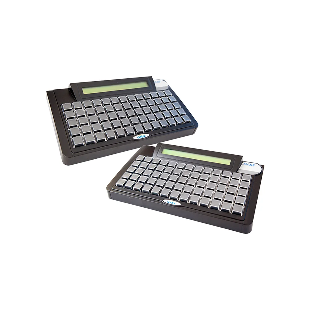 Kit Gertec 02 Teclados Programáveis Tec-e 65 Teclas Display