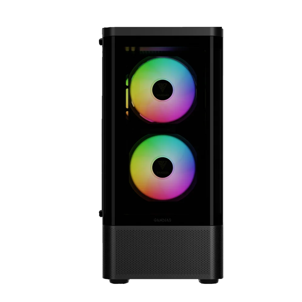 Gabinete Gamer Gamdias Talos E3 Cg, Mid-tower, Vidro Temp, 3 Fans, Black - Talos E3 Cg Gabinete Gamer Gamdias Talos E3 Cg, Mid-tower, Vidro Temp, 3 Fans, Black - Talos E3 Cg