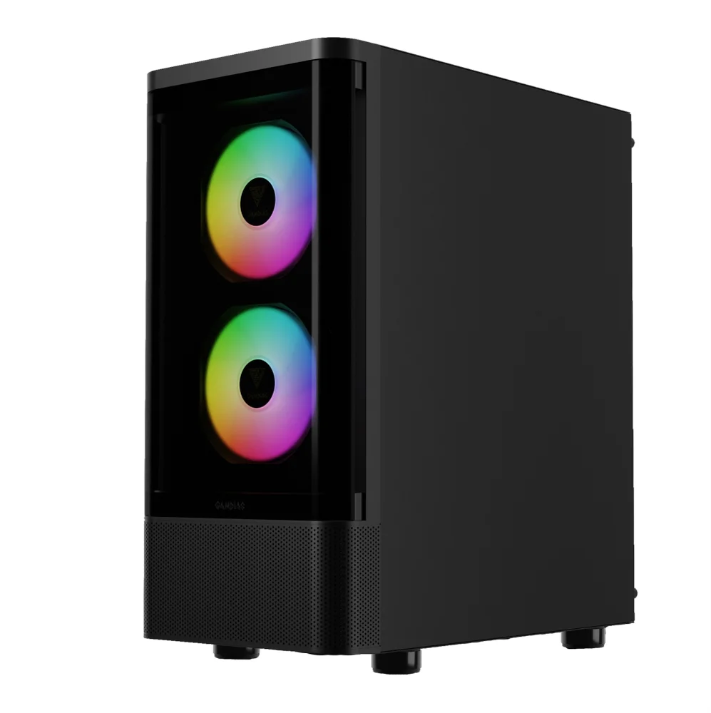 Gabinete Gamer Gamdias Talos E3 Cg, Mid-tower, Vidro Temp, 3 Fans, Black - Talos E3 Cg Gabinete Gamer Gamdias Talos E3 Cg, Mid-tower, Vidro Temp, 3 Fans, Black - Talos E3 Cg