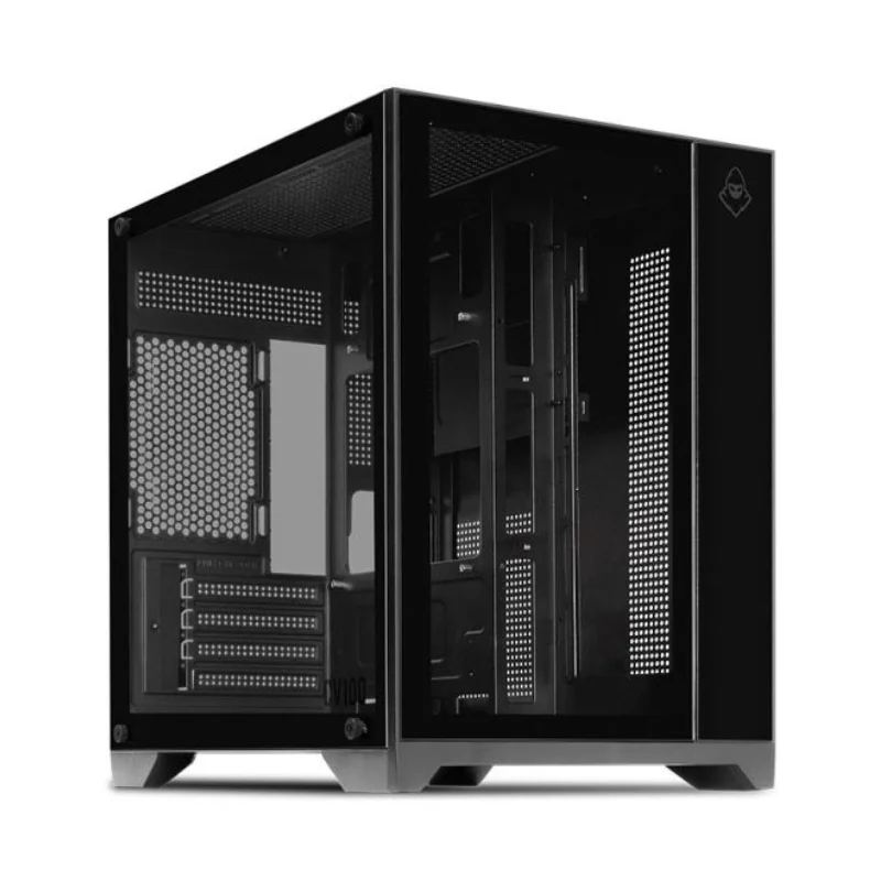 Gabinete Gamer Mancer Cv100 S/fan S/fonte Midtower Lateral De Vidro Preto - Mcr-cv100-bk Gabinete Gamer Mancer Cv100 S/fan S/fonte Midtower Lateral De Vidro Preto - Mcr-cv100-bk