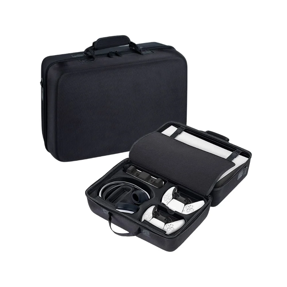 Bolsa Premium Mochila Transporte Para Playstation 5 Fat Digital Ultra E Acessórios Preta Bolsa Premium Mochila Transporte Para Playstation 5 Fat Digital Ultra E Acessórios Preta