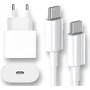 Carregador Compativel Iphone 15 16 17 Fonte 35w Cabo Usb.c