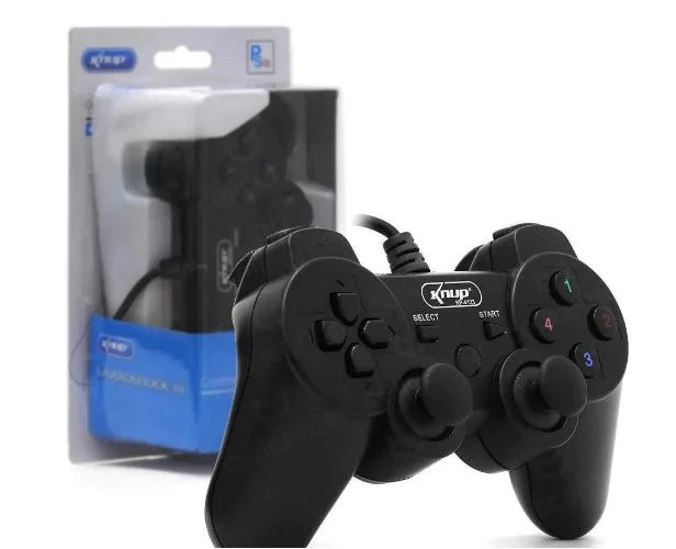 Controle Joystick Para Ps3 Dualshock Analógico Com Fio Knup Kp-4123a+ Controle Joystick Para Ps3 Dualshock Analógico Com Fio Knup Kp-4123a+