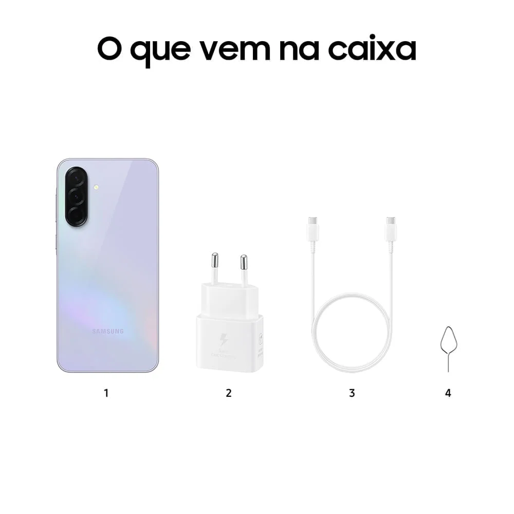 A36 5g (256gb) - Violeta + Galaxy Fit3 - Grafite Kit - 256 Gb - Bi-volt