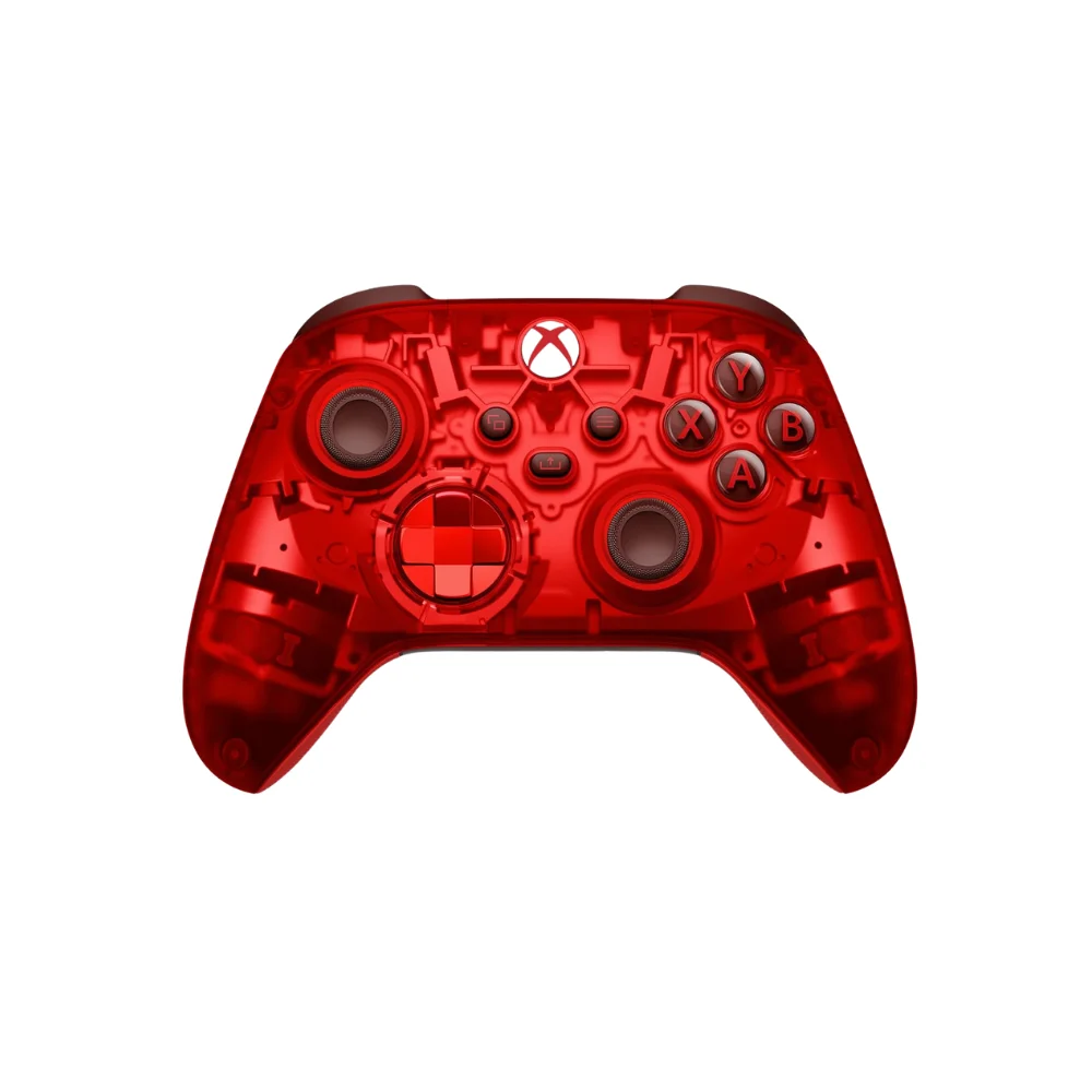 Controle Sem Fio XBOX Series S X One Vermelho Transparente Controle Sem Fio XBOX Series S X One Vermelho Transparente