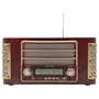 Radio Portatil Estilo Retro Vintage Am/fm Bluetooth Com Entrada Usb E Cartão De Memoria