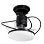 Ventilador De Teto Treviso Preto Elegance LED Control Remoto Bivolt
