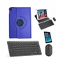 Capa Azul, Teclado Mouse Preto, Pel Para Tablet Pad 5 11