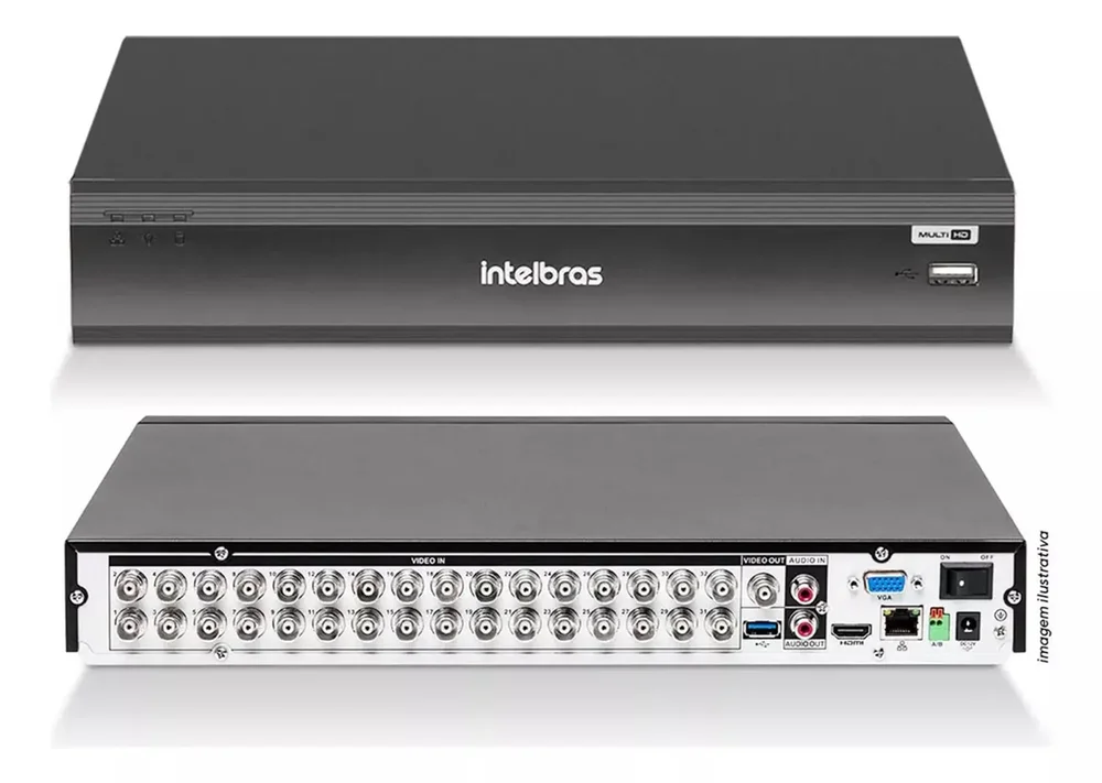 Gravador Dvr Imhdx 3132 5mp Lite Inteligência Artificial Intelbras Hd 4TB Gravador Dvr Imhdx 3132 5mp Lite Inteligência Artificial Intelbras Hd 4TB