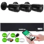Kit 3 Câmeras Intelbras Vhd 1230 B Full Hd 1080p Black Visão Noturna 30m + Dvr Mhdx 1104-c 4 Canais