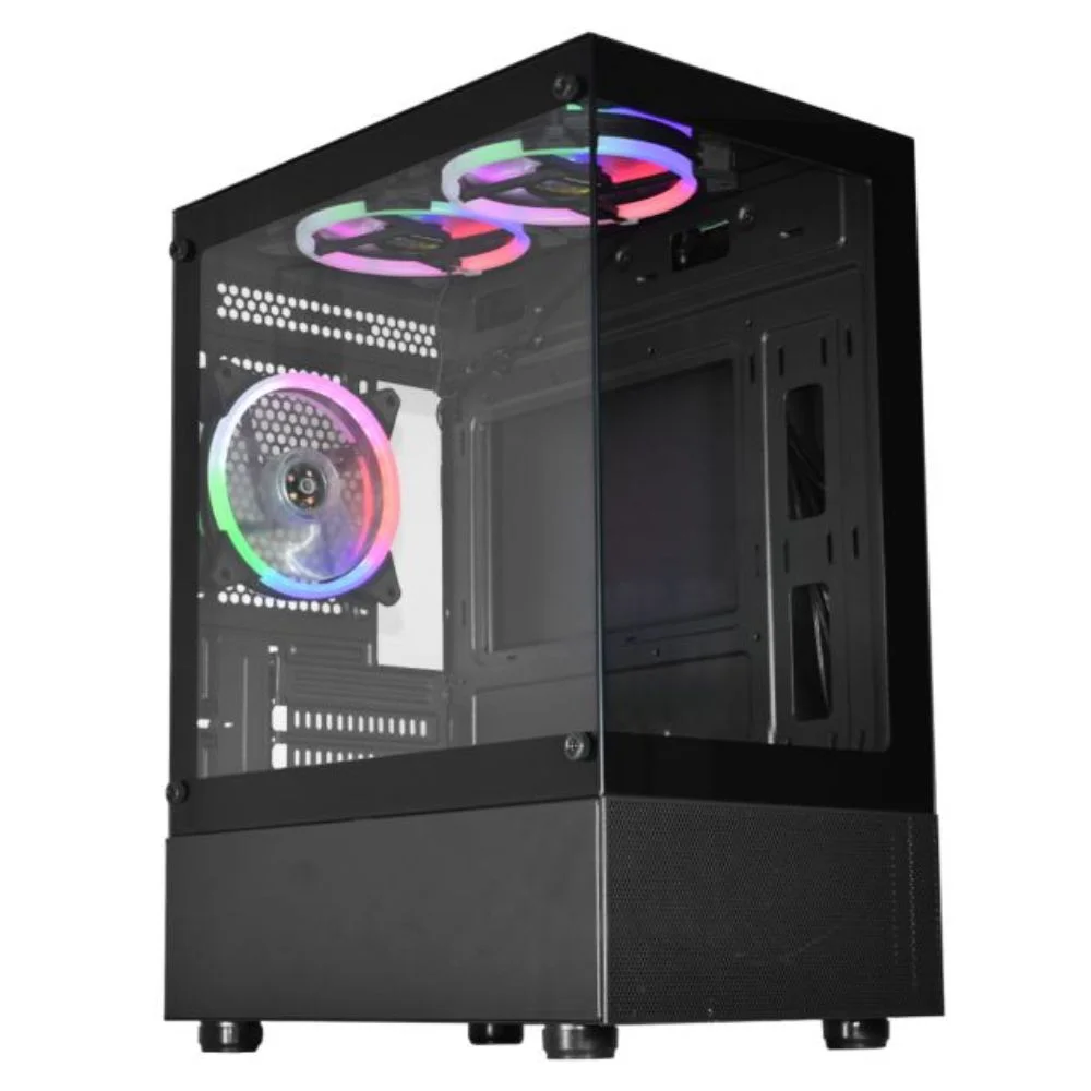 Gabinete Gamer Kmex Cg-02tw Aquario 3 Fans Gabinete Gamer Kmex Cg-02tw Aquario 3 Fans