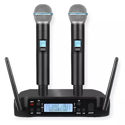 Microfone Shure Sem Fio Duplo Glxd4 Beta 58a Profissional