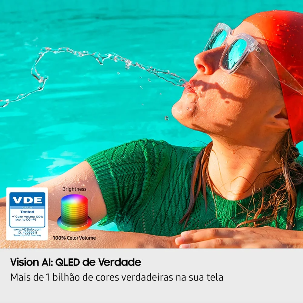Samsung Vision Ai Tv 50” QLED 4k Q7f 2025, Pontos Quânticos, Processador Com Ai, Art Store, Alexa. Samsung Vision Ai Tv 50” QLED 4k Q7f 2025, Pontos Quânticos, Processador Com Ai, Art Store, Alexa.