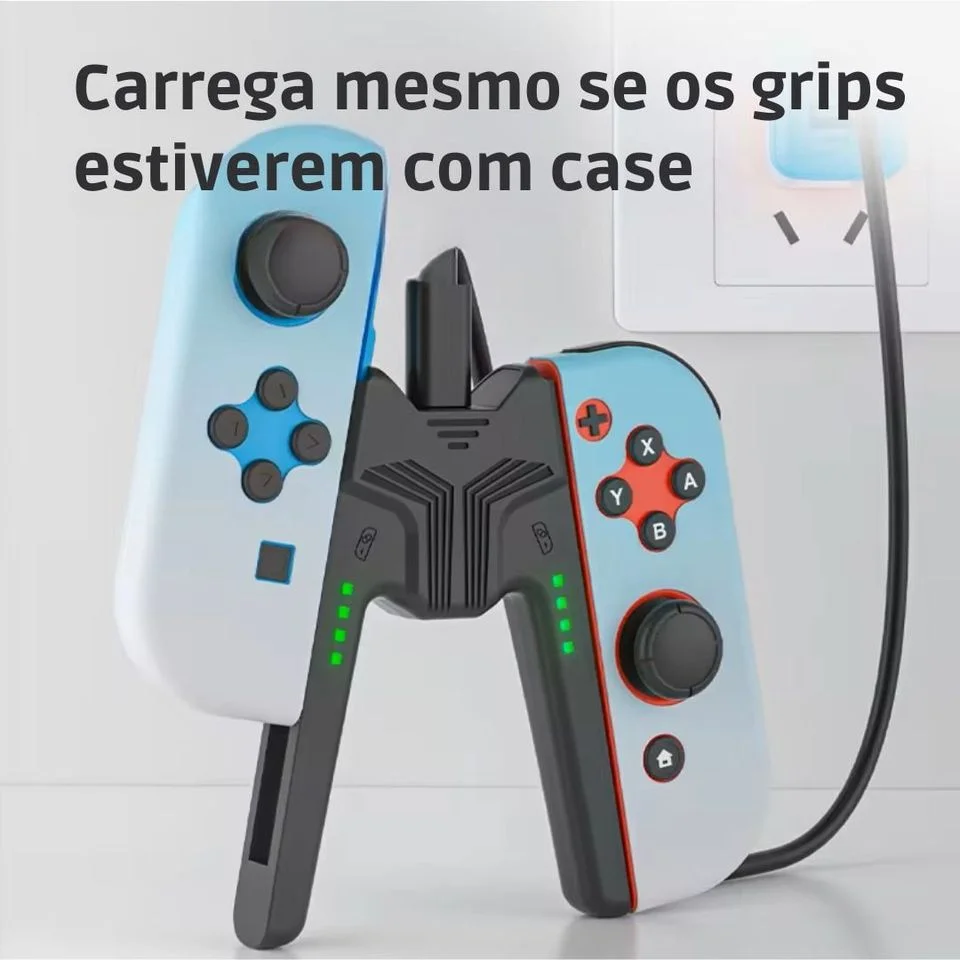 Grip De Carregamento Compatível Com Joy-con Nintendo Switch