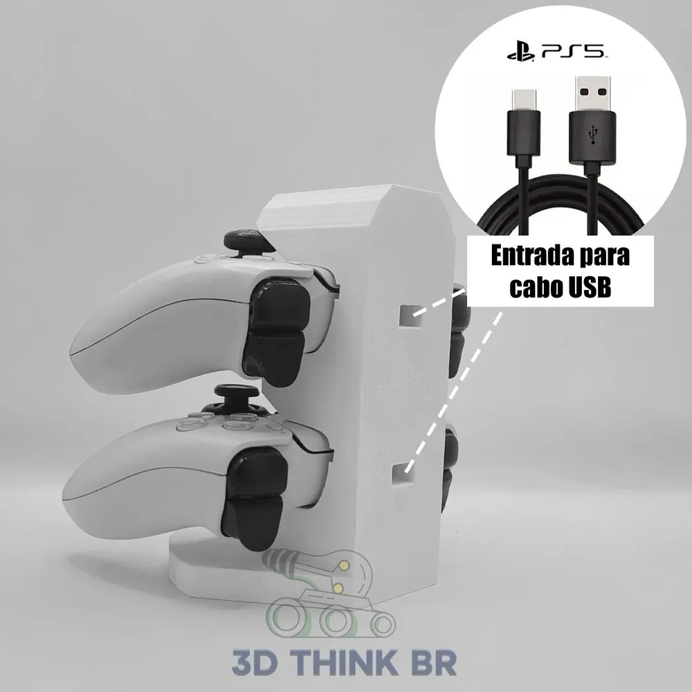 Suporte De Controle Ps5 Vertical - Laranja