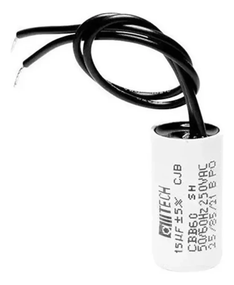 Kit 5pçs Capacitor De Partida Acv15uf 250v Portão Eletrônico