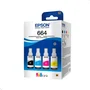 Kit Kit 4 Refil Tintas T664 Para Impressoras L395 L365 L220 L455 L380 L375 (4 Cores).