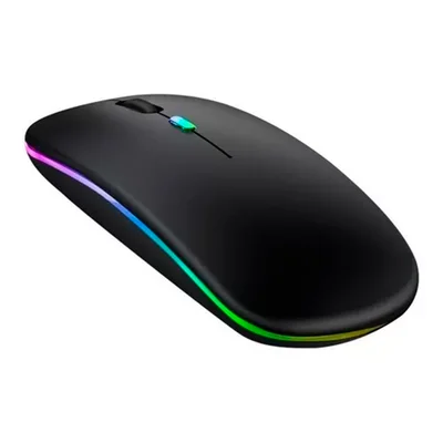 Mouse Sem Fio Recarregável Bluetooth Usb, Ergonômico Plug & Play Portátil