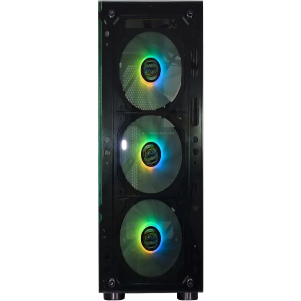 Gabinete Gamer K-mex Cg-20w5 Elite Rainbow Com 3 Fans ARGB